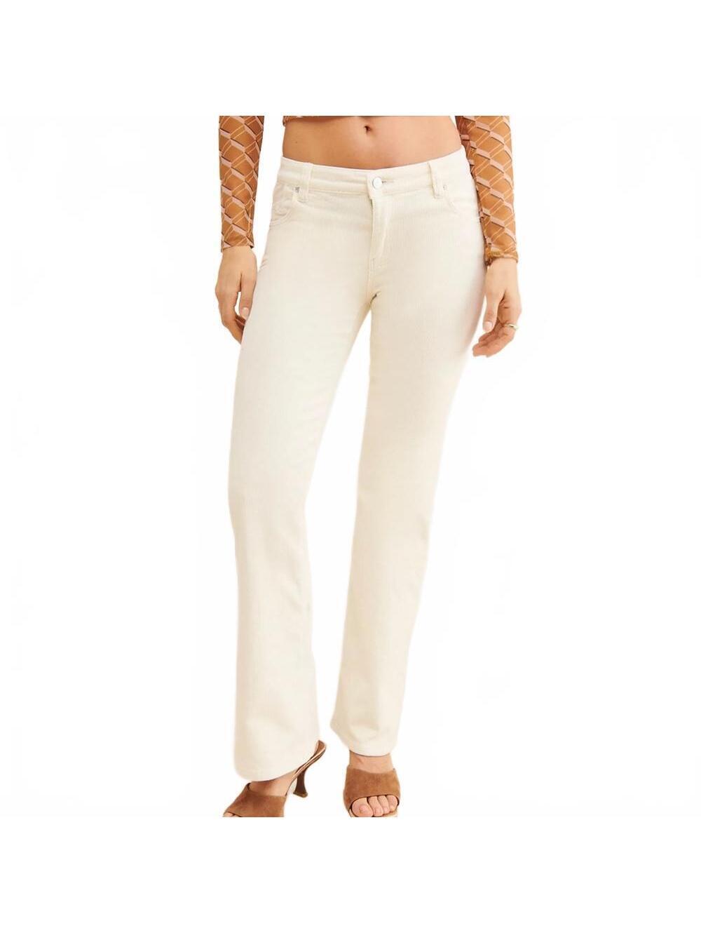 Rolla's Dallas Low Rise Bootcut Corduroy Pants Cream White Women's Size 27